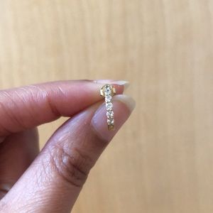 Baublebar 14k gold over sterling silver hoop SINGLE earring